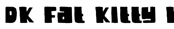 DK Fat Kitty Kat font preview